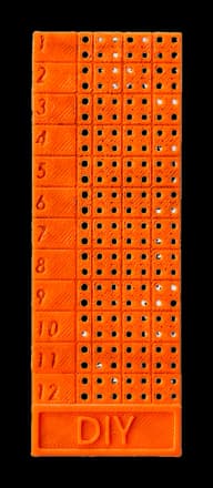 Placa 1248 plástica numérica vazada — imagem 1 de 1