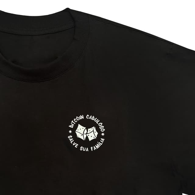 Camiseta Bitcoin Cabuloso - Entropia x Bitcoin — cor PRETO, imagem 2 de 10
