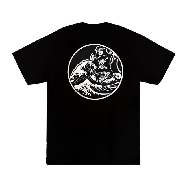 Camiseta Bitcoin Cabuloso - One Piece x Bitcoin — cor PRETO, imagem 3 de 10